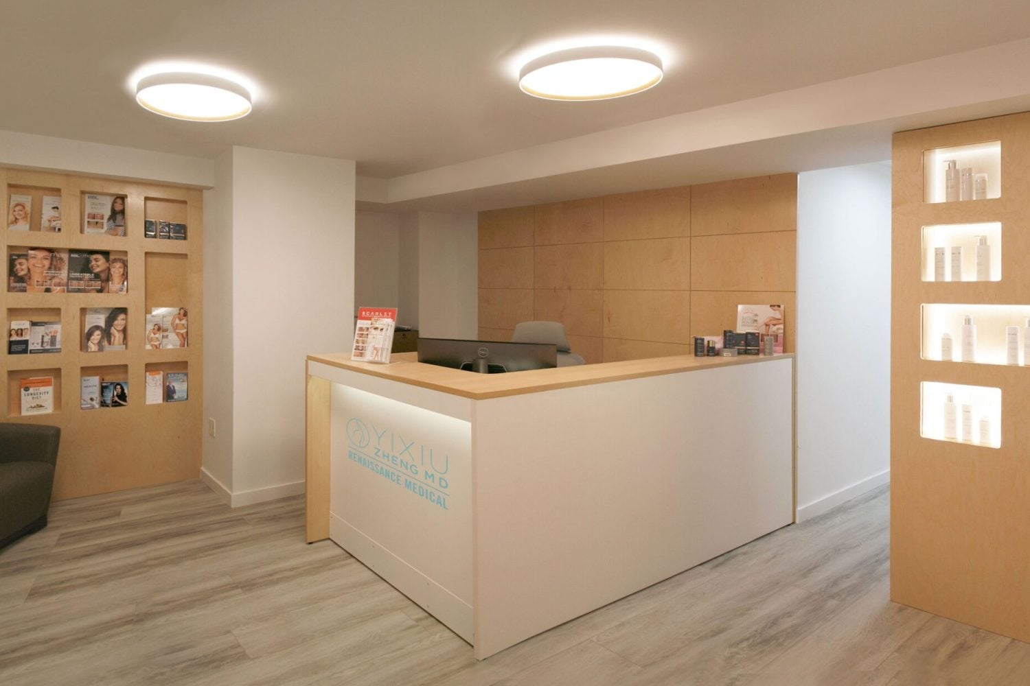 Reception desk at Renaissance Medical